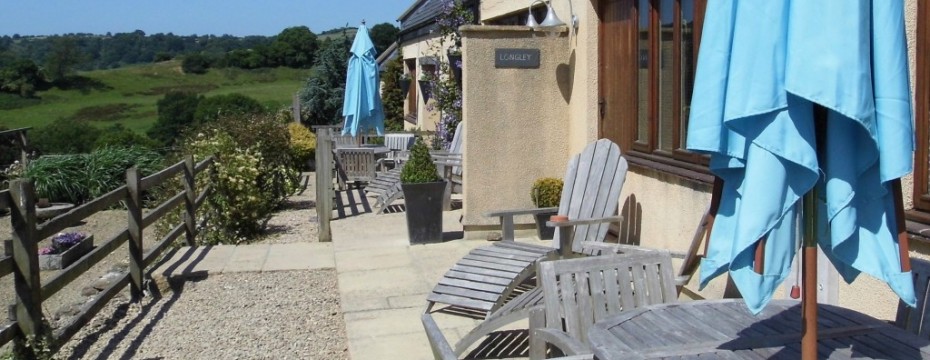 Blue sky and parasols